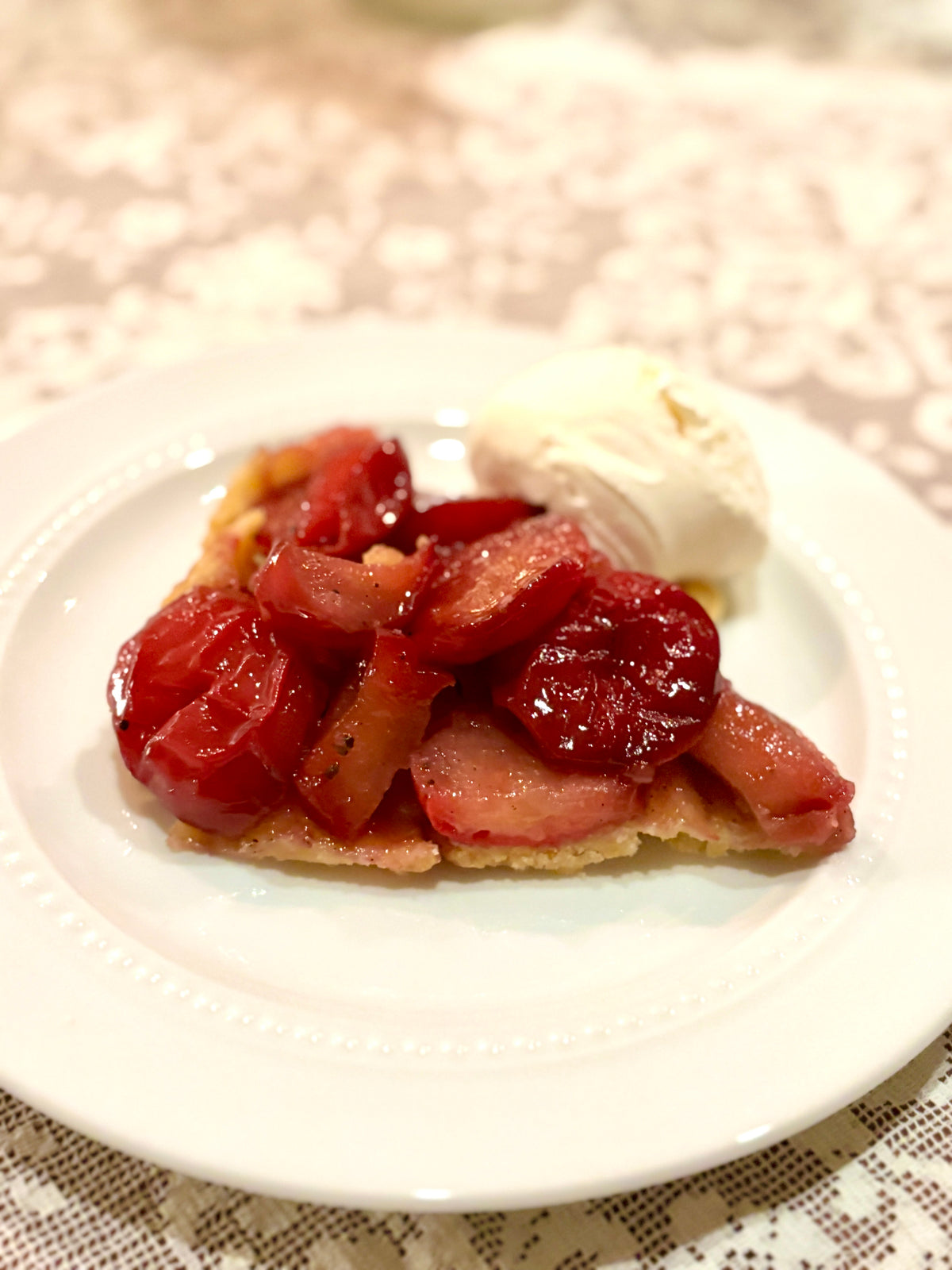 A slice of tart made with Kerr applecrabs