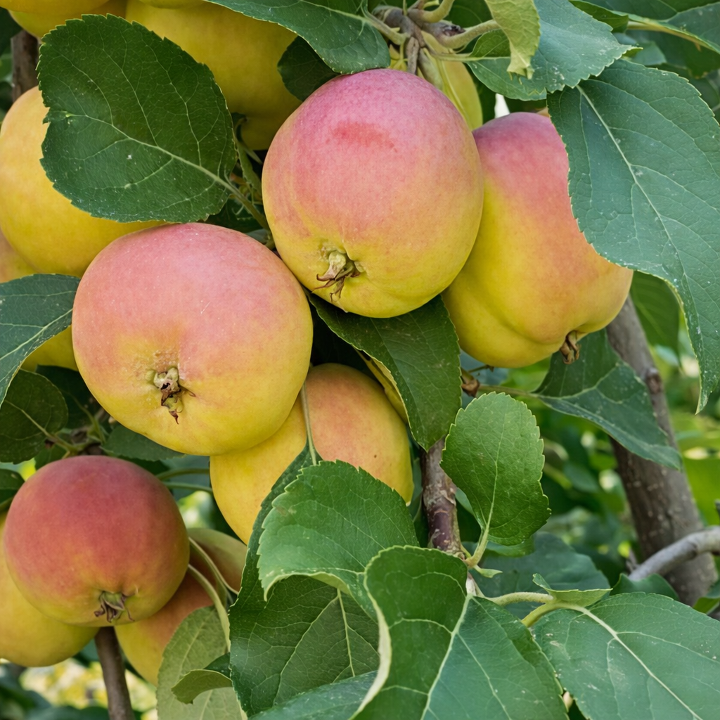 Trailman applecrabs ripening on the branch